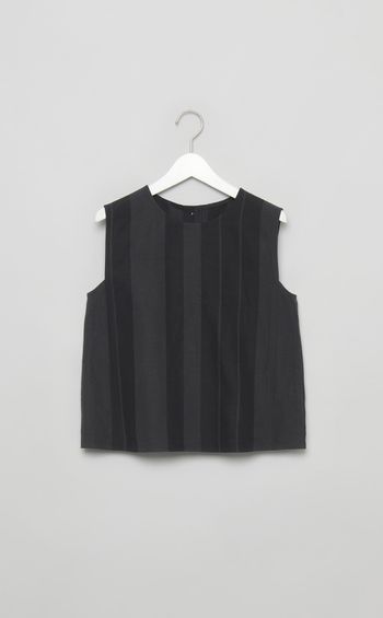 リネンキュプラノースリーブトップス