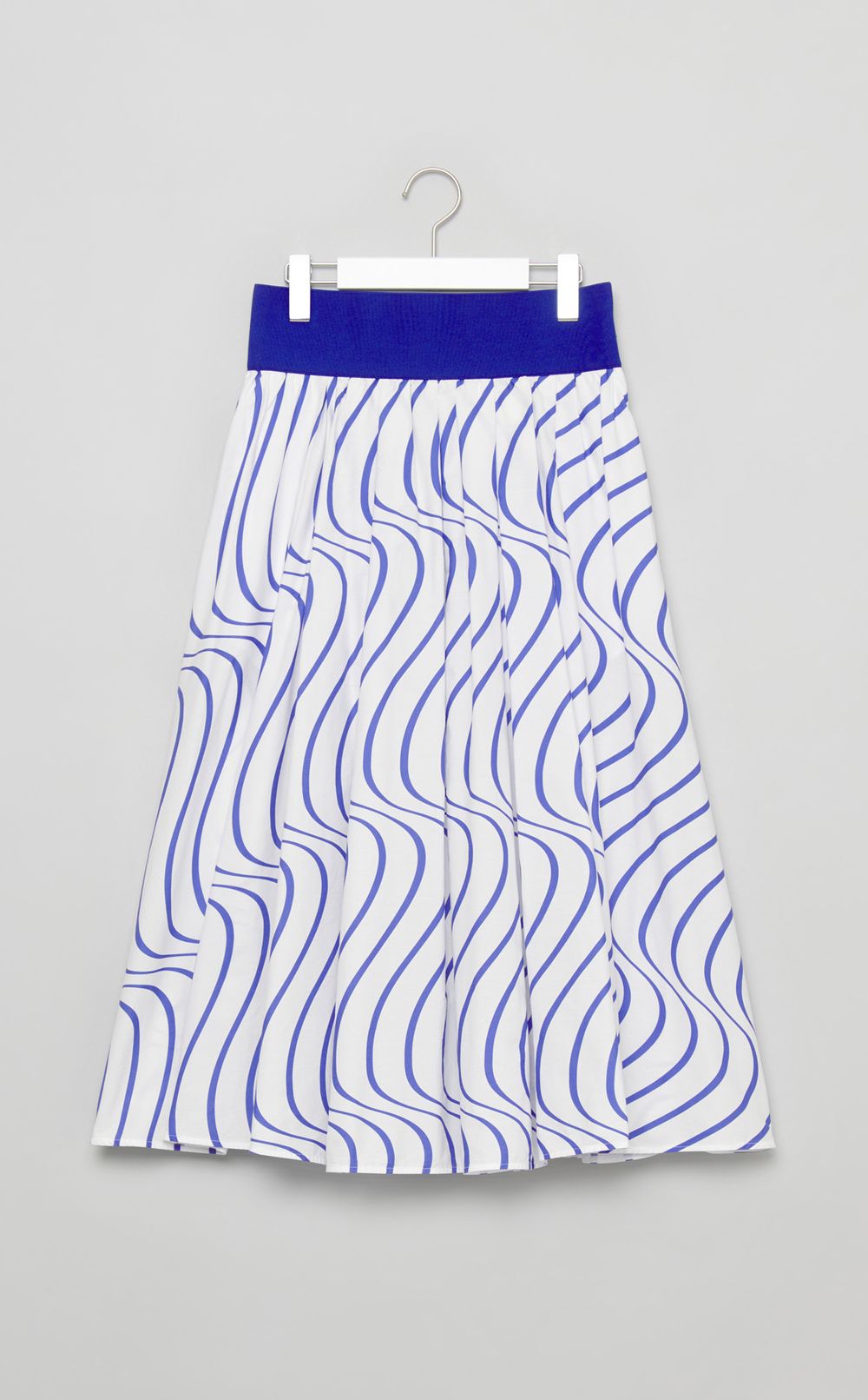 ウェーブストライプフレアスカート