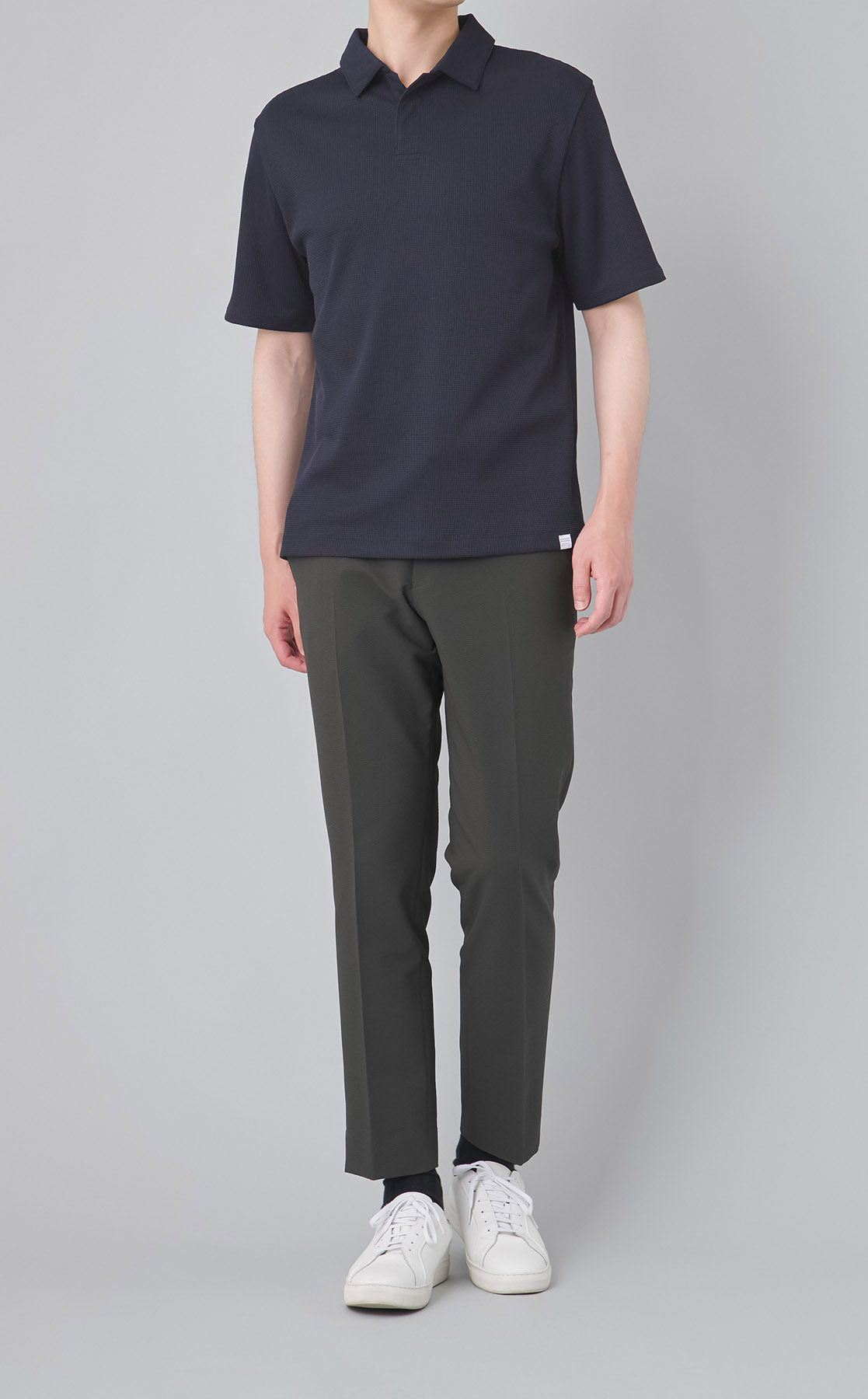 《手洗い可》ミニワッフルスキッパーポロ