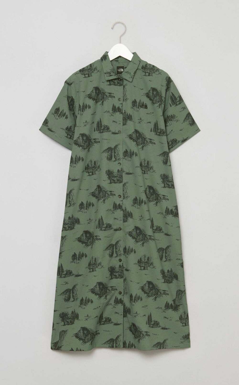 プリントシャツワンピース