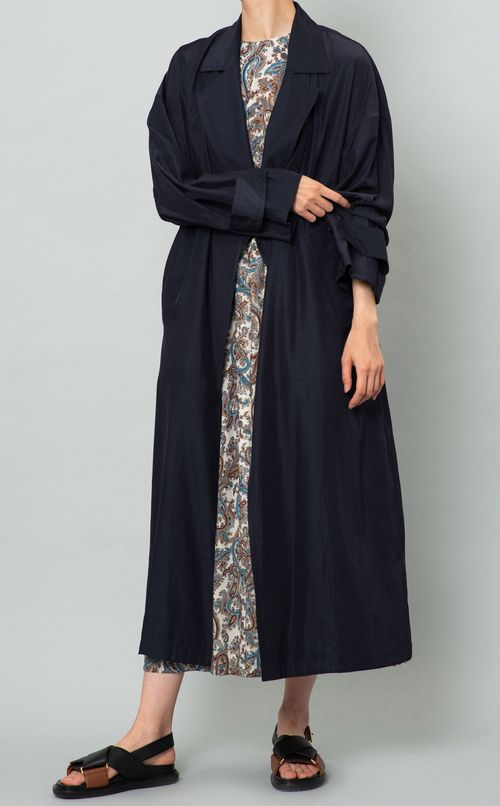 ボリュームロングトレンチコート