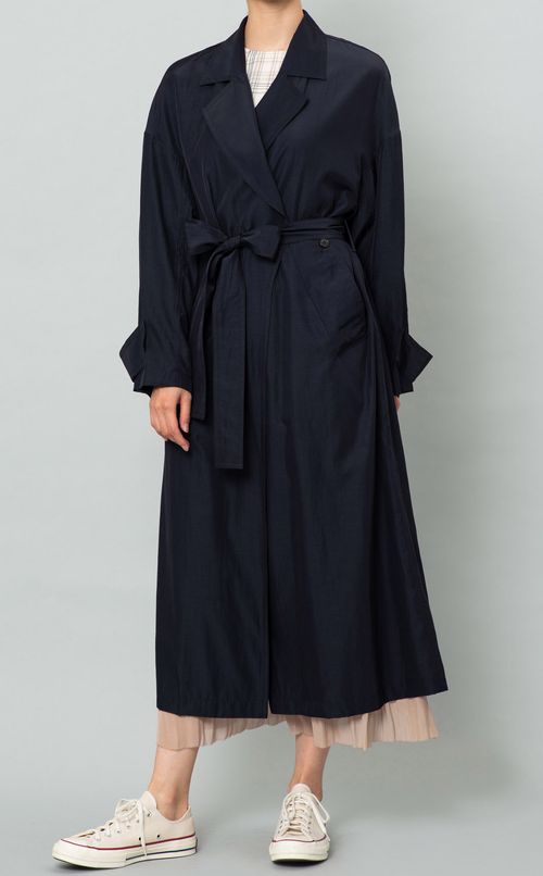 ボリュームロングトレンチコート