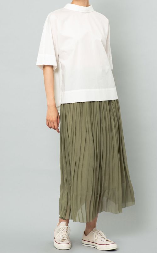 イージープリーツロングスカート