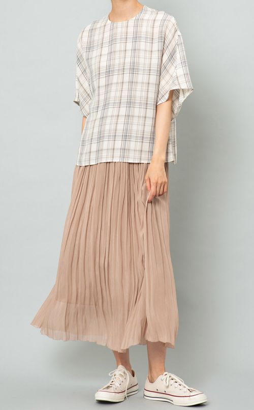 イージープリーツロングスカート