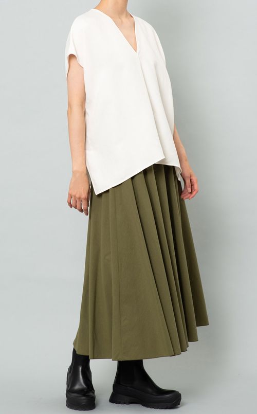 コットンギャザーロングスカート