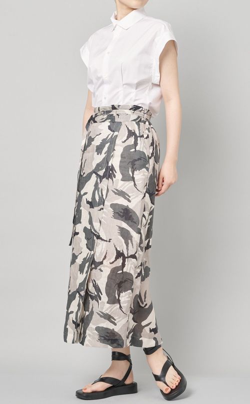 コットンブロードワイドスリーブシャツ