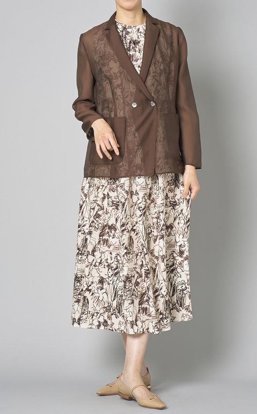 シースルーダブルジャケット