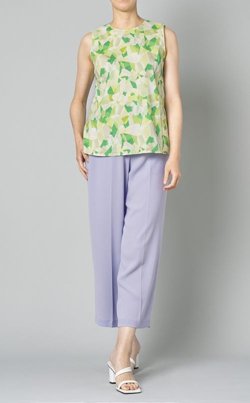 パウダークレープストレートパンツ