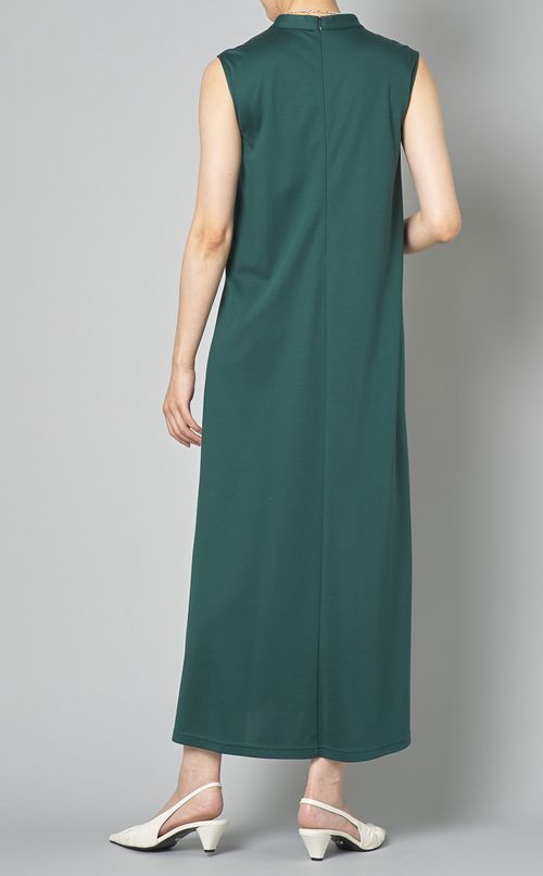 ノースリーブボウベルトワンピース