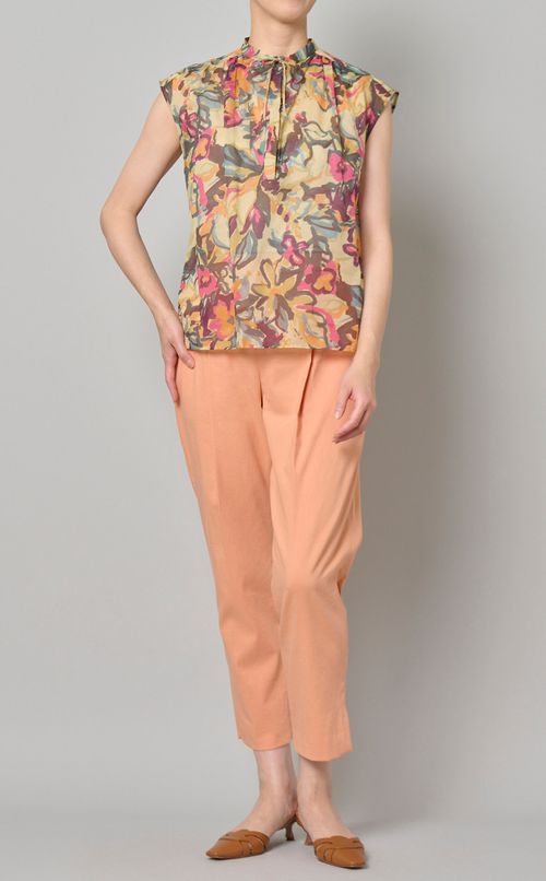 リネンテーパードパンツ