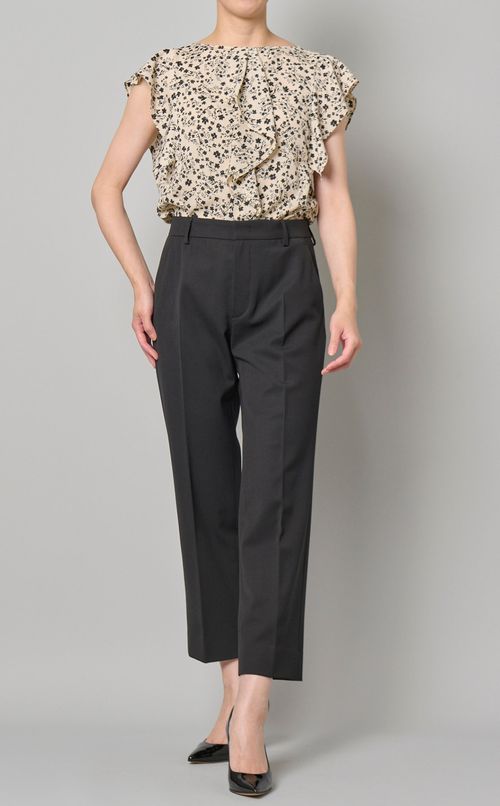 ウエストゴムセンタープレスパンツ