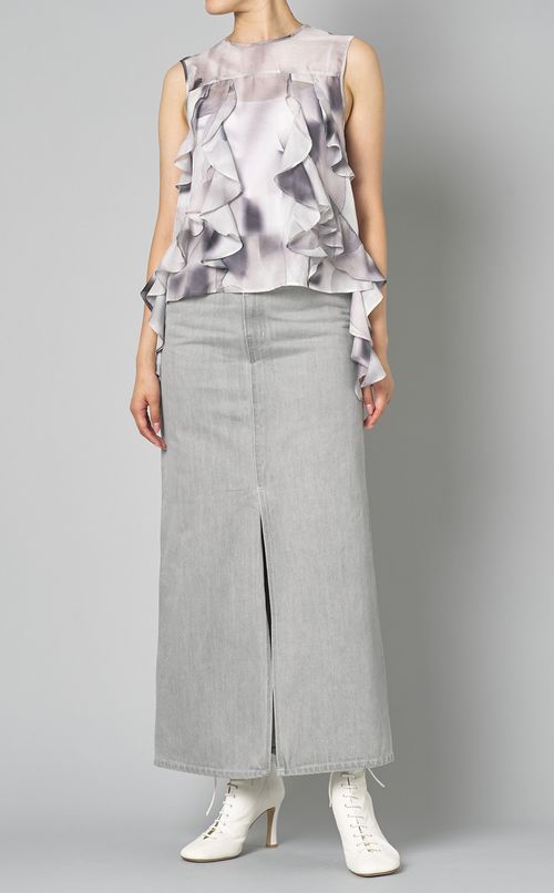 フリルシアーチュニックブラウス