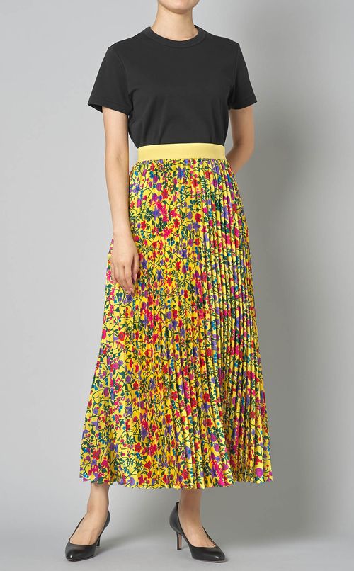 ミニフラワープリントプリーツスカート