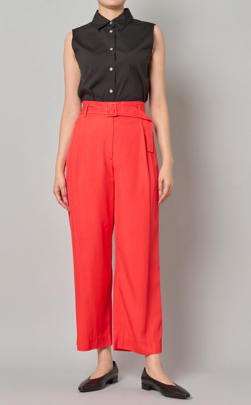 ヴィスコースツイルタックパンツ