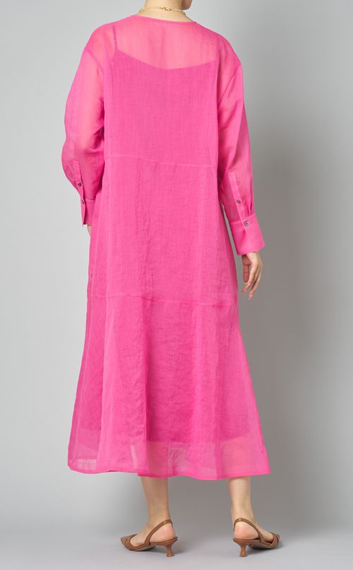 ソフトオーガンジーサックドレス