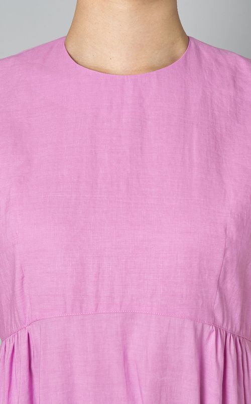 フレンチスリーブティアードワンピース