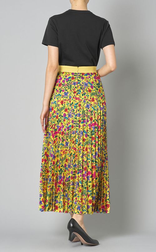 ミニフラワープリントプリーツスカート