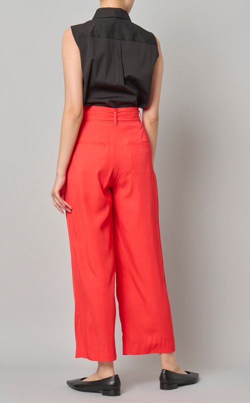 ヴィスコースツイルタックパンツ