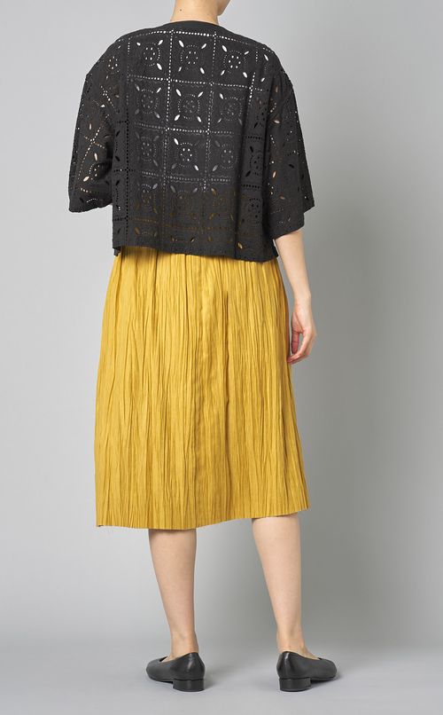 コットンスクエアレースブラウス