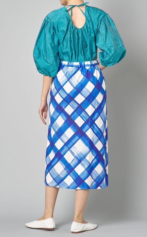 ブラッシュチェックバイアススカート