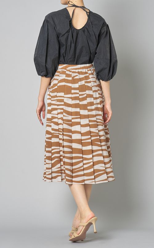 ゼブラプリントプリーツスカート