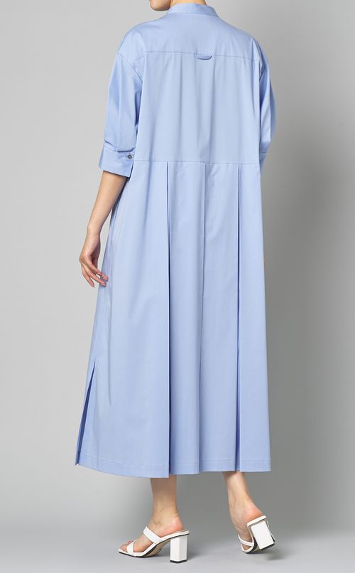 ストレッチブロードシャツワンピース