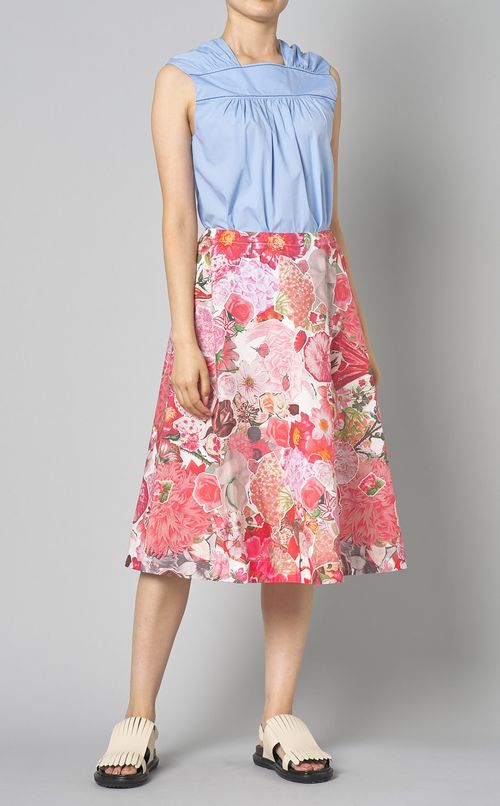 ノースリーブギャザートップス