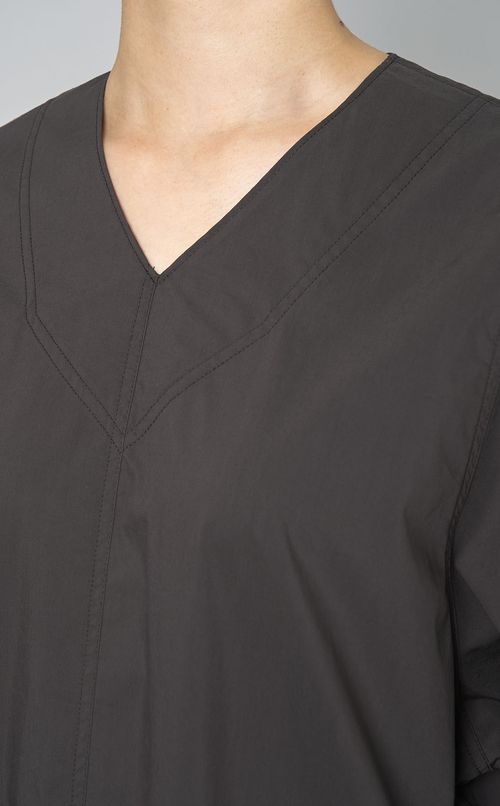 Vネックコクーンシャツワンピース