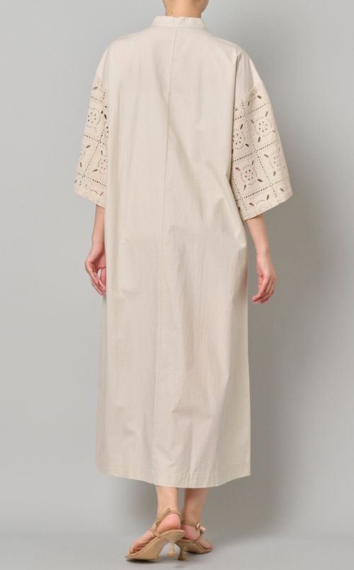 コットンスクエアレースワンピース