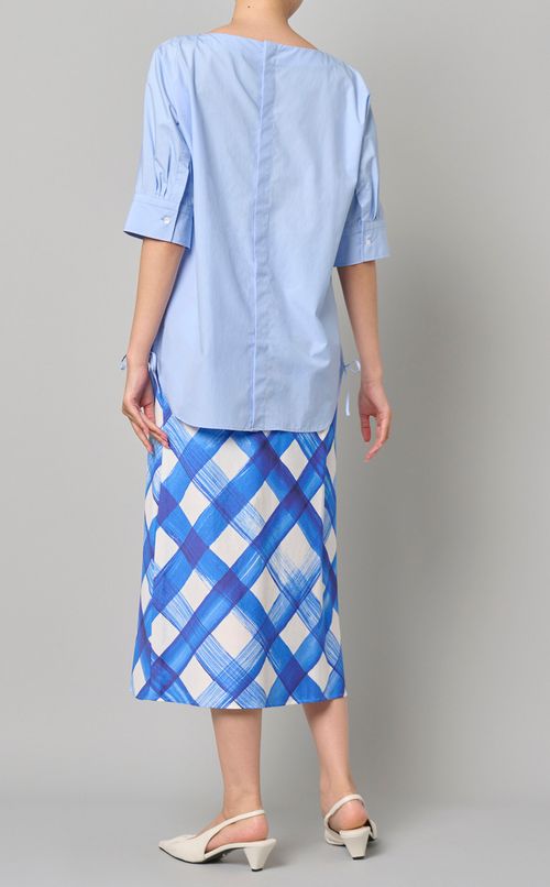 サイドギャザーブラウス