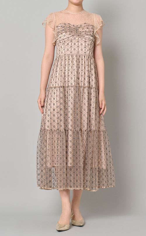 コンビネーションレースドレス