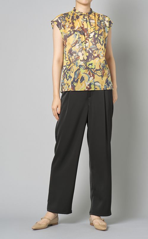 ガーデンフラワーギャザーブラウス