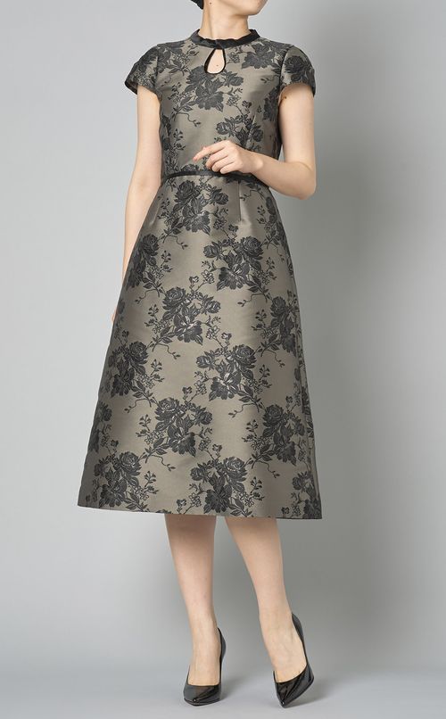 フラワージャガードドレス