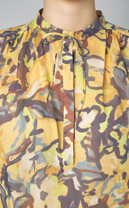 ガーデンフラワーギャザーブラウス