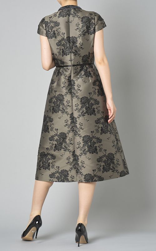 フラワージャガードドレス