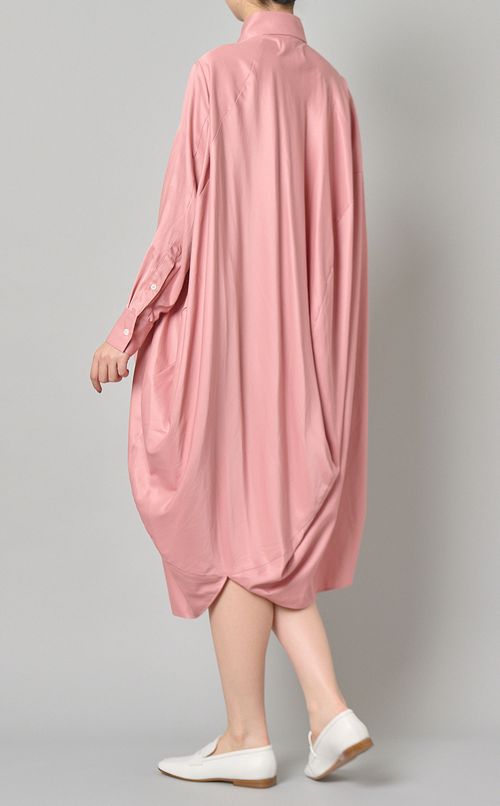 ボールレーヨンシャツワンピース