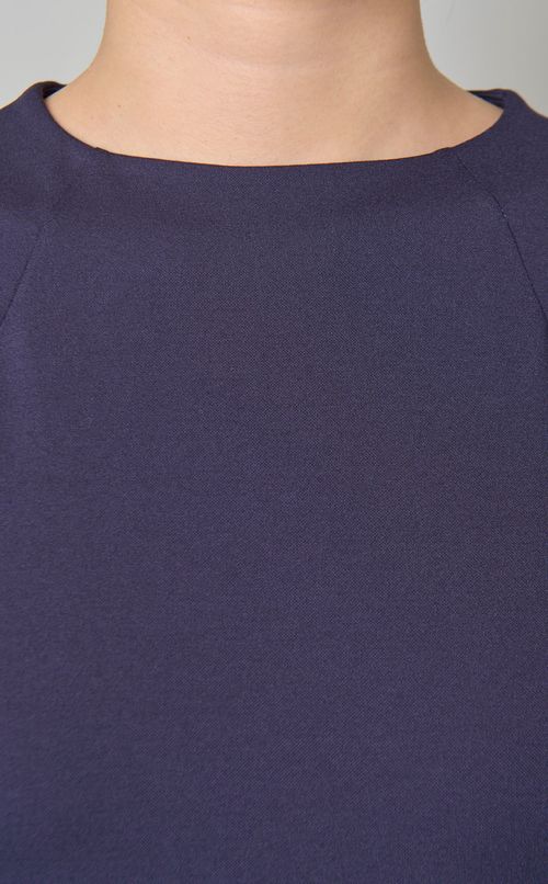 異素材パネルジャージーワンピース