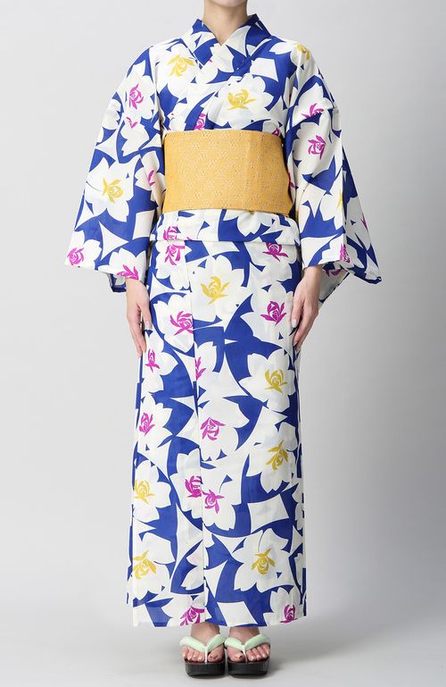 浴衣帯セット桔梗黄紫