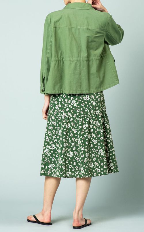 フラワープリントスカート