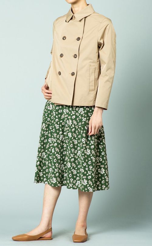 フラワープリントスカート