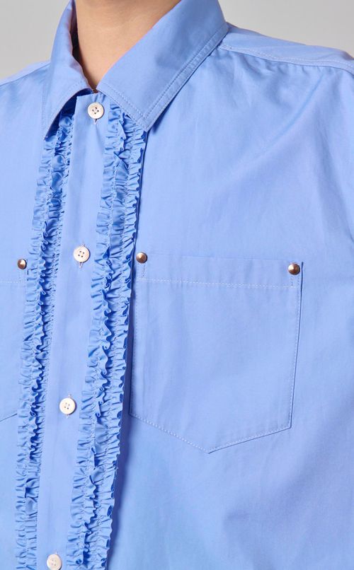 フリルショートスリーブシャツ