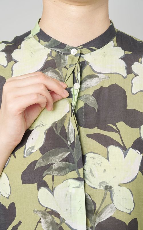 プリントノースリーブワンピース