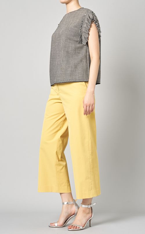 フリルフレンチスリーブブラウス