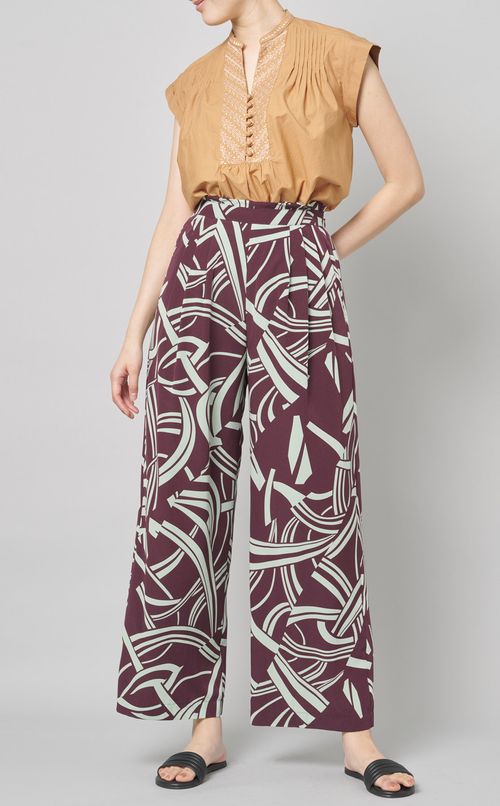 コットンピンタックブラウス