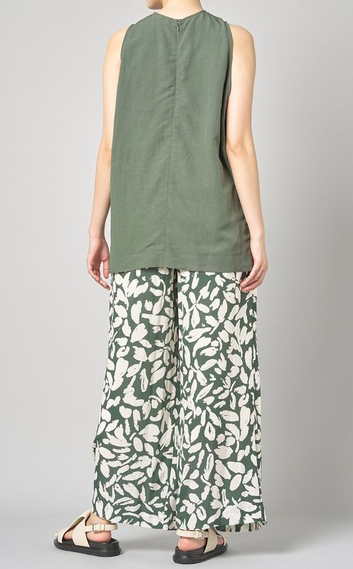 プリントワイドイージーパンツ