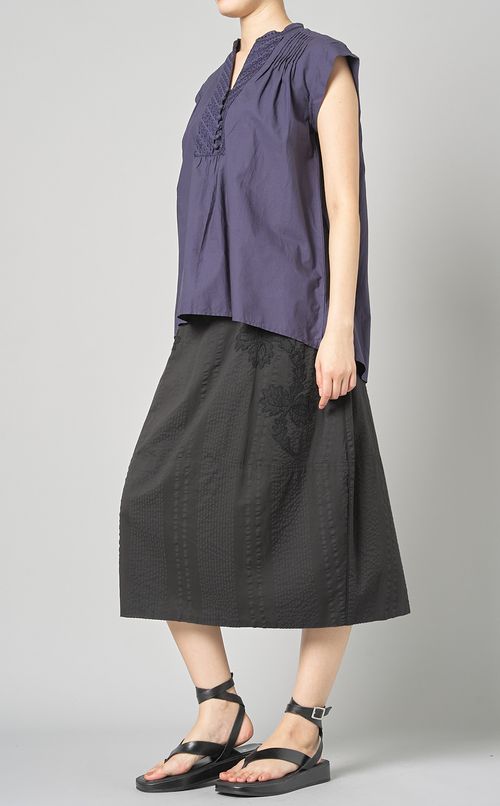 ストライプエンブロイダリースカート