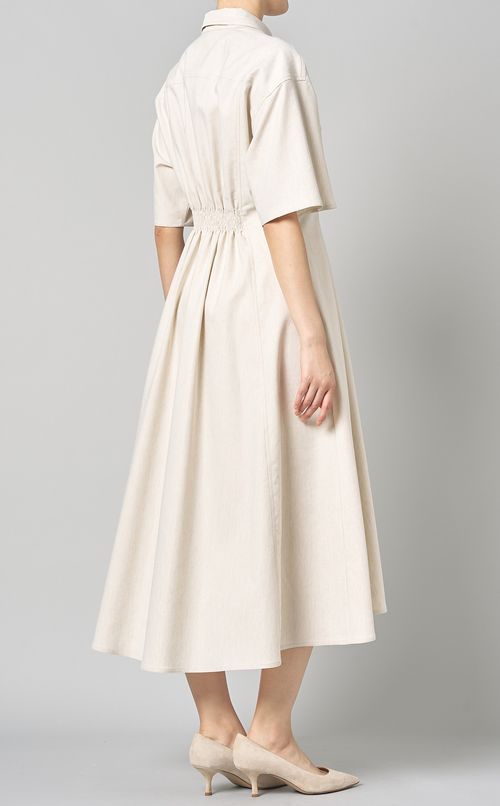 ハーフスリーブシャツワンピース