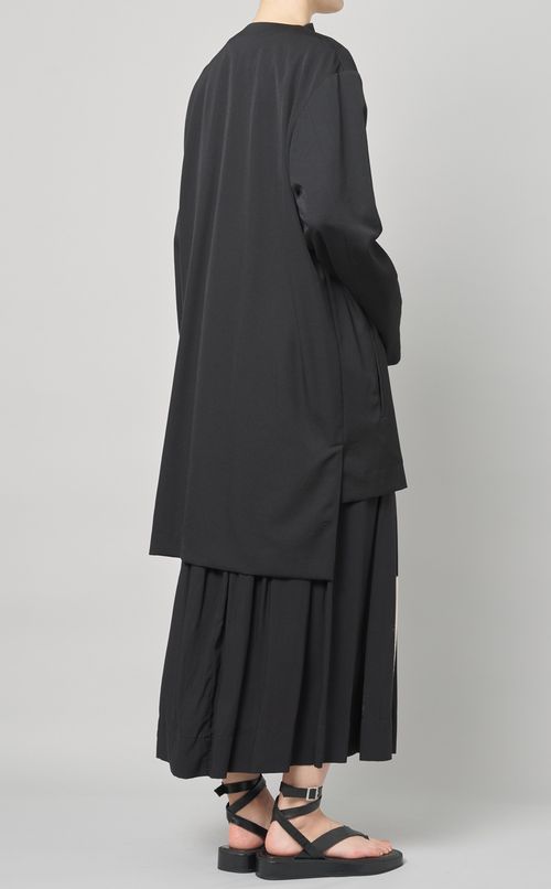 ノーカラーカーディガンジャケット