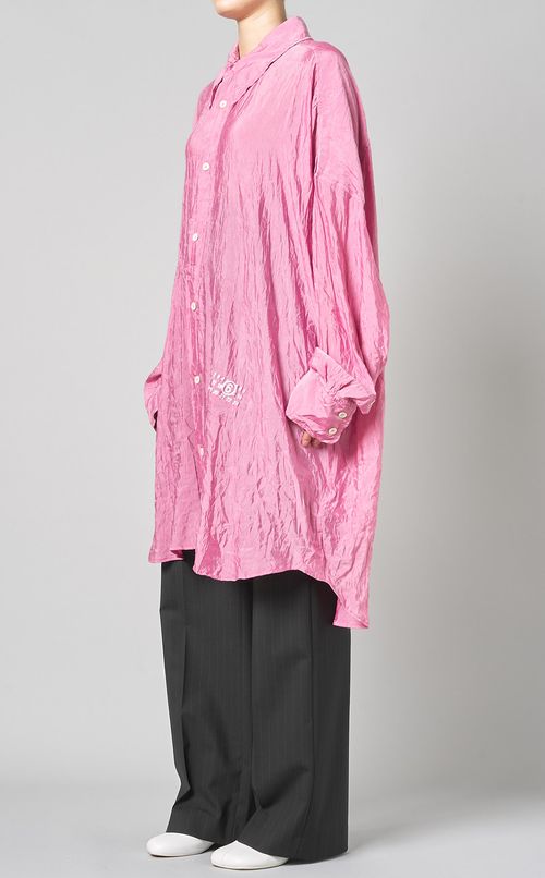 オーバーサイズレギュラーカラーシャツ