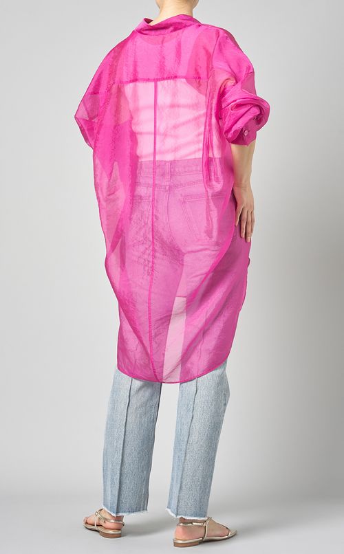 オーガンジーオーバーシャツ